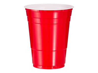 Solo Cold Cups, 16 oz., Red, 50/Pack (P16R)