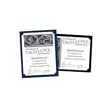 Southworth Certificate Holders, 8.5 x 11, Navy Blue, 10/Pack (PF8)