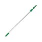 Unger OptiLoc 8' Telescoping Window Extension Pole, Aluminum, Silver/Green (EZ250)