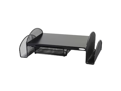 Safco Onyx Monitor Stand, Adjustable, Black (2159BL)