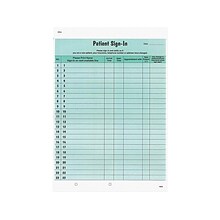 Tabbies 3-Part Patient Sign-in Label Forms, 125/Pack (14532)