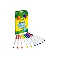 Crayola Super Tips Washable Markers, Fine Line, Assorted Colors, 10/Box (58-8610)