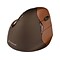 Evoluent VerticalMouse 4 VM4SW Wireless Optical Mouse, Black/Brown