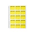 IDville Visitor Pass Sticker Name Tags/Labels, Bright Yellow, 225/Box (134678331)