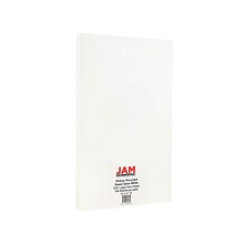 JAM Paper 32 lb. 2 Sided Glossy Paper, 8.5 x 14, White, 100 Sheets/Pack (236931270)