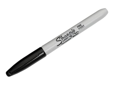 Sharpie Permanent Marker, Fine Tip, Black (30001)