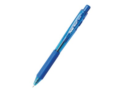 Pentel WOW! Retractable Ballpoint Pens, Medium Point, Blue Ink, 12/Pack (BK440-C)