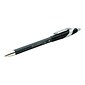 Paper Mate FlexGrip Elite Retractable Ballpoint Pen, Medium Point, Black Ink, Dozen (85580)