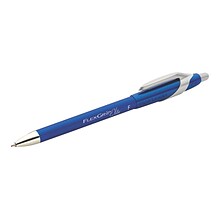 Paper Mate FlexGrip Elite Retractable Ballpoint Pen, Fine Point, Blue Ink, Dozen (85583)