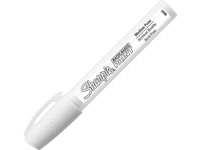 Sharpie Water-Based Paint Marker, Medium Tip, White (37206)