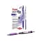 Pentel EnerGel RTX Retractable Gel Pens, Medium Point, Purple Ink, Dozen (BL77-V)