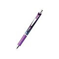 Pentel EnerGel Deluxe RTX Retractable Gel Pens, Medium Point Needle Tip, Purple Ink, 12/Pack (BLN77-