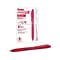 Pentel EnerGel-X Retractable Gel Pens, Medium Point, Red Ink, 12/Pack (BL107-B)