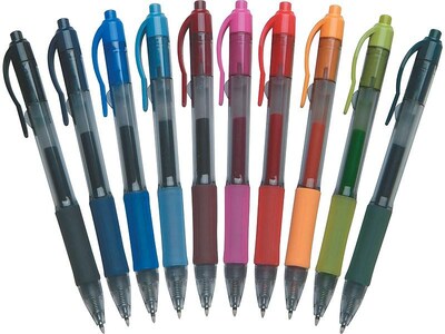 Zebra Sarasa Dry X20 Retractable Gel Pen, Medium Point, 0.7mm, Assorted Ink, 10 Pack (46881)