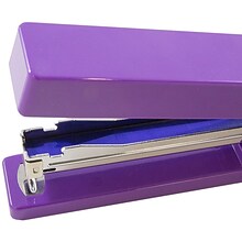 JAM PaperOffice & Desk Sets, (1) Stapler (1) Pack of Staples, 20 Sheet Capacity, Purple (3375PUPU)