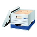 Bankers Box Stor/File™ Medium-Duty FastFold File Storage Boxes, Lift-Off Lid, Letter/Legal Size, Whi