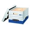 Bankers Box Stor/File™ Medium-Duty FastFold File Storage Boxes, Lift-Off Lid, Letter/Legal Size, Whi