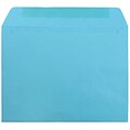 JAM Paper Booklet Envelope, 9 x 12, Blue, 250/Box (5156774H)