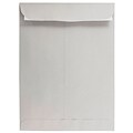 JAM Paper 9 x 12 Open End Catalog Envelopes with Peel and Seal Closure, Light Grey, 10/Pack (1293111