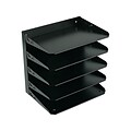 SteelMaster Side Loading Letter Tray, Black Steel (26425L004)