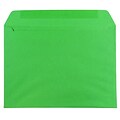 JAM Paper 9 x 12 Booklet Envelopes, Green Recycled, 100/Pack (154124c)