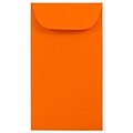 JAM Paper #6 Coin Business Colored Envelopes, 3.375 x 6, Orange Recycled, 50/Pack (356730558i)