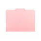 Smead Interior File Folders, 1/3- Cut Tab, Letter Size, Pink, 100/Box (10263)