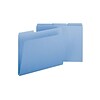 Smead Pressboard File Folders, 1/3-Cut Tab, 1 Expansion, Letter Size, Blue, 25/Box (21530)