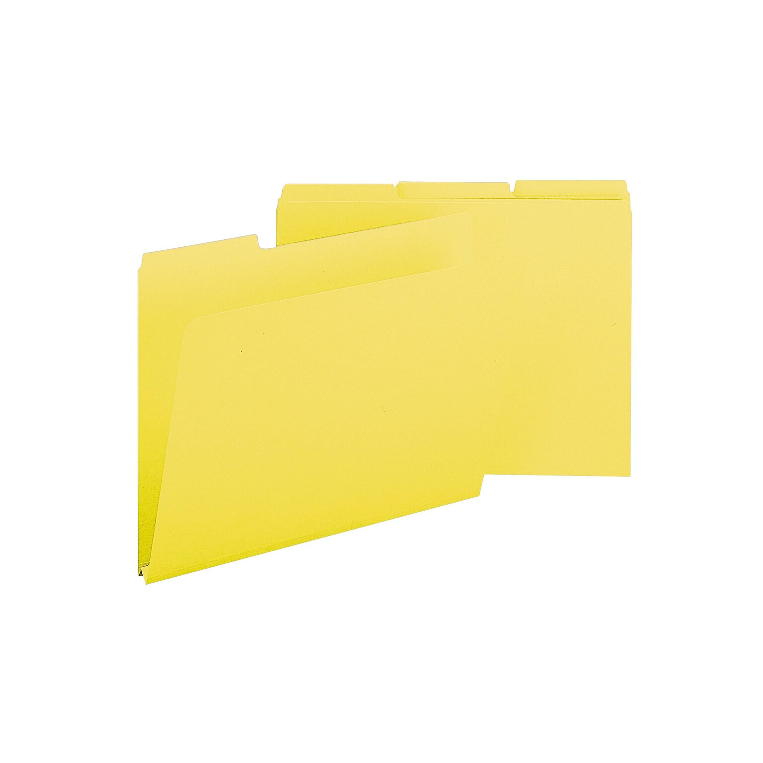 Smead Pressboard File Folders, 1/3-Cut Tab, 1 Expansion, Letter Size, Yellow, 25/Box (21562)