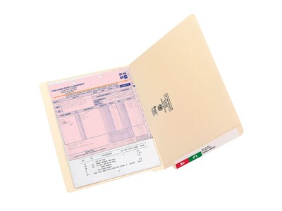 Smead End-Tab File Folders, Shelf-Master Reinforced Straight-Cut Tab, Letter Size, Manila, 100/Box (24109)