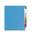 Smead End-Tab File Folders, Shelf-Master Reinforced Straight-Cut Tab, Letter Size, Blue, 100/Box (25