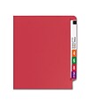 Smead End-Tab File Folders, Shelf-Master Reinforced Straight-Cut Tab, Letter Size, Red, 100/Box (257