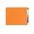 Smead End-Tab File Folders, Shelf-Master Reinforced Straight-Cut Tab, Letter Size, Orange, 100/Box (