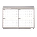 MasterVision Gold Ultra Magnetic Lacquered Steel Planning Board, Aluminum Frame, 3 x 2 (GA03105830)