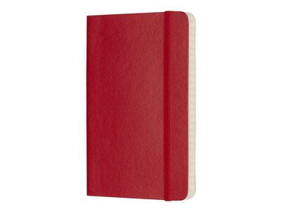 Moleskine Classic Notebook, Soft Cover, Large, 5 x 8.25, College Ruled, 96 Sheets, Scarlet Red (93