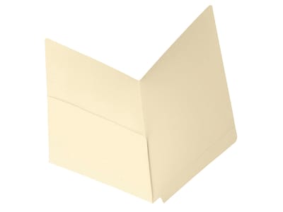Smead End Tab Pocket Folder, Shelf-Master Reinforced Straight-Cut Tab, 1 Pocket, Letter Size, Manila
