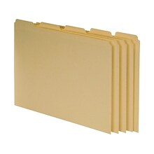 Pendaflex Top Tab Filing Guides, 1/5-Cut Tab (Blank), Letter Size, Manila, 100/Box (PFXEN205)