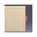 Smead Heavyweight End Tab Outguides, 1/5-Cut Tab, Center Position, Letter Size, Manila, 100/Box (619