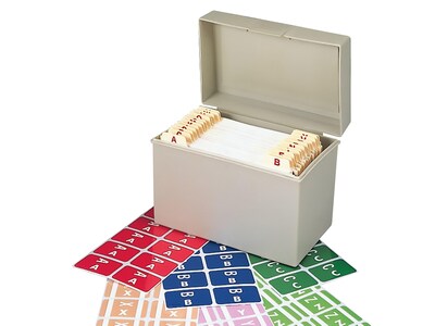 Smead AlphaZ ACCS Color-Coded Labels, A-Z Index, Assorted Colors, 2200/Box (67170)