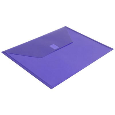 Jam Paper Plastic File Pocket, Letter Size, Assorted, 6/Pack (218V0ASSRT)