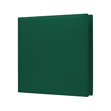 Staples® Standard 1 3 Ring Non View Binder with D-Rings, Green (26291-CC)