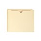 Smead 100% Recycled File Jackets, Reinforced Straight-Cut Tab, 2" Expansion, Letter Size, Manila, 50/Box (75605)