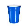 Solo Party Cold Cups, 16 Oz., Blue, 1000/Carton (P16B)