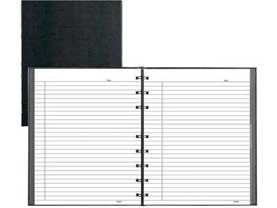 Blueline NotePro Pink Ribbon 1-Subject Professional Notebooks, 7.25" x 9.25", College Ruled, 75 Sheets, Black (A7150.BLK)