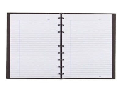 Blueline NotePro Pink Ribbon 1-Subject Professional Notebooks, 7.25" x 9.25", College Ruled, 75 Sheets, Black (A7150.BLK)