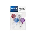 SICURIX Badge Reels, Assorted Colors, 4/Pack (68884)