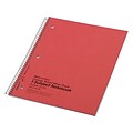 National Brand Kolor Kraft 1-Subject Notebooks, 8.86 x 11, College Ruled, 80 Sheets, Each (RED3370