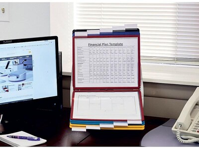 Durable VARIO Pro Document Holder, 8.5" x 11", Multicolor Plastic (551500)