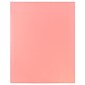 JAM Paper Laminated 2-Pocket Glossy Presentation Folders, Baby Pink, 25/Pack (31225348a)