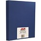 JAM Paper® Matte Cardstock, 8.5" x 11", 130lb Presidential Blue, 25/pack